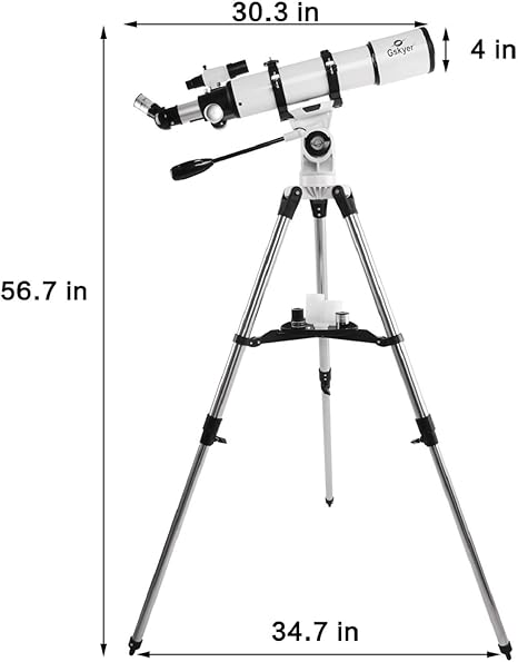 Gskyer Telescope 600x90mm AZ Astronomical Refractor Telescope for Adults Astronomy, German Technology Scope