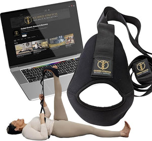 Yoga Strap with Versatile Loops, No Velcro, Improve Flexibility & Mobility, Relieve Joint Pain!