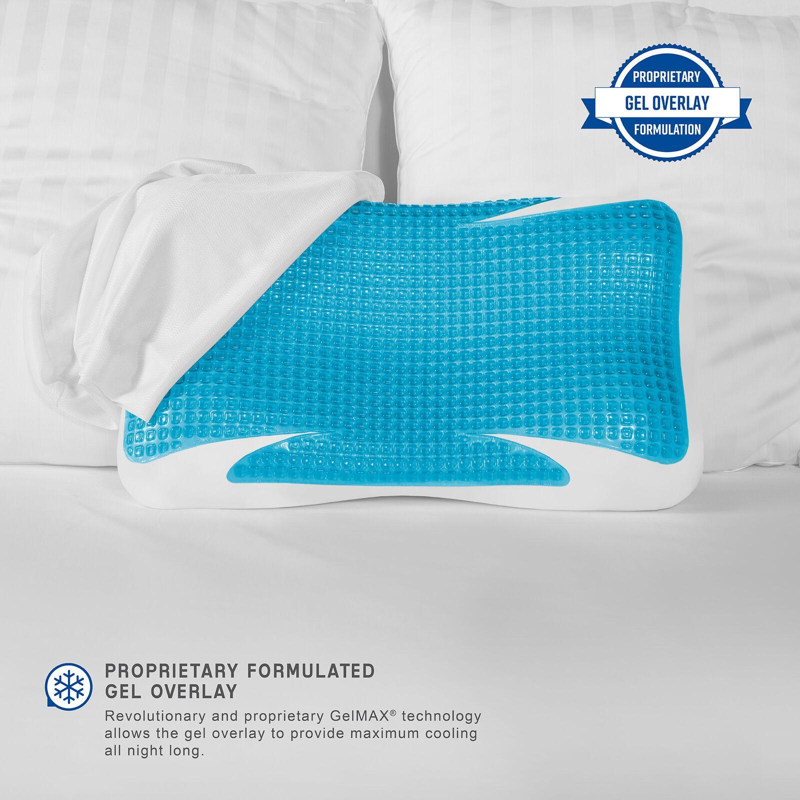 SensorPEDIC GelMAX Luxury Cooling Memory Foam Bed Pillow - Etyn Online {{ product_tag }}