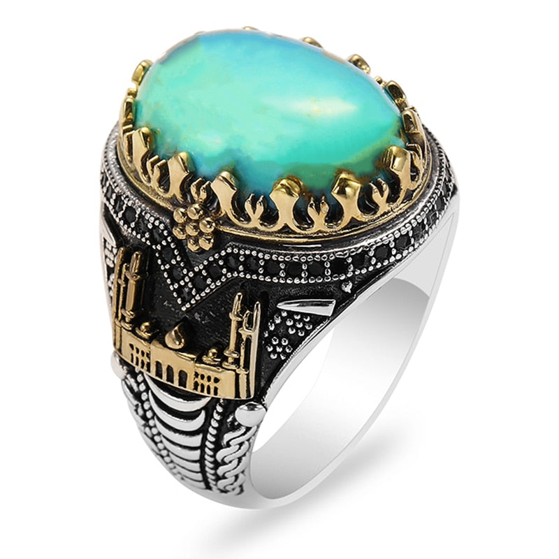 Turkish Handmade Crown Ring Fashion Trend Banquet Jewelry Gifts - Etyn Online {{ product_tag }}