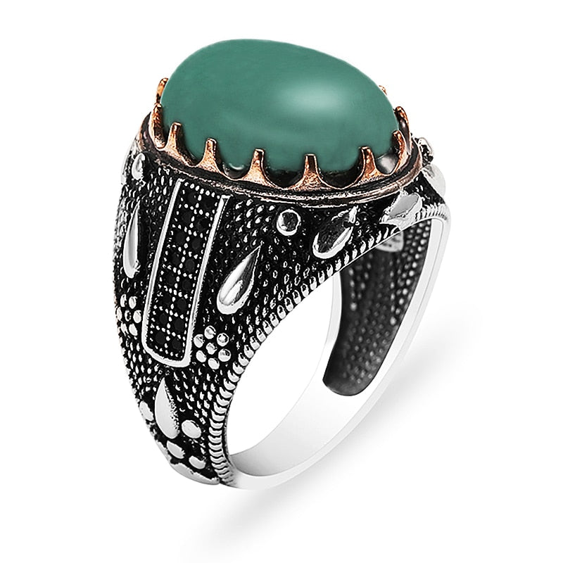 Turkish Handmade Crown Ring Fashion Trend Banquet Jewelry Gifts - Etyn Online {{ product_tag }}