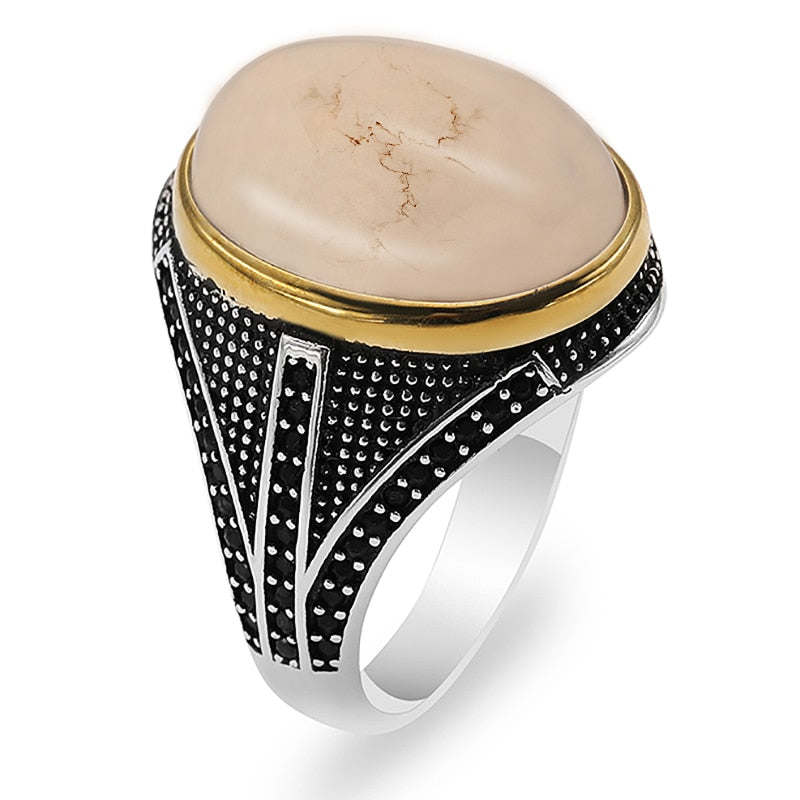 Turkish Handmade Crown Ring Fashion Trend Banquet Jewelry Gifts - Etyn Online {{ product_tag }}