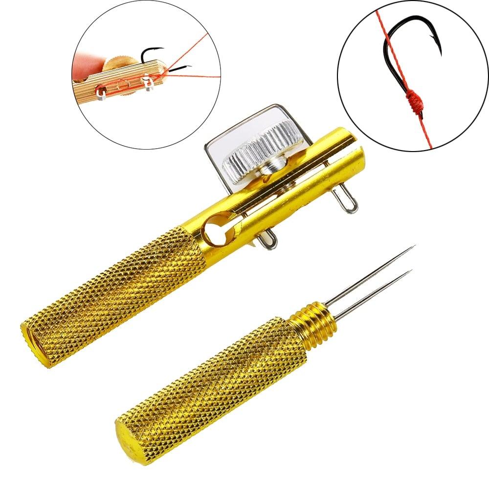 Full Metal Fishing Hook Knotting Tool & Tie Hook Loop Making Device & Hooks for Carp Fishing - Etyn Online {{ product_tag }}