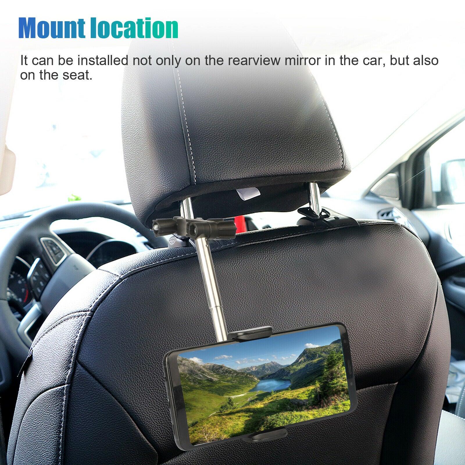 Universal 360° Car Rear View Mirror Mount Holder Stand Cradle For Cell Phone GPS - Etyn Online {{ product_tag }}