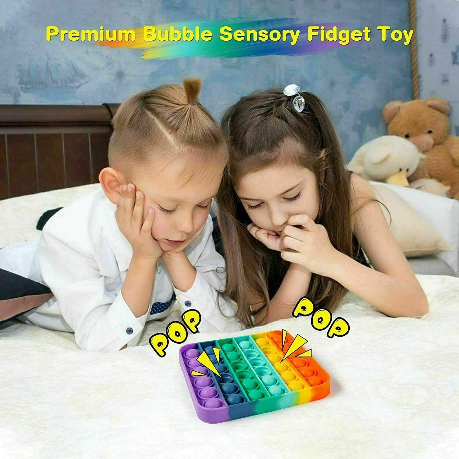 Popit Fidget Toy Push Bubble Sensory Stress Relief Kids Family Games Square Game - Etyn Online {{ product_tag }}