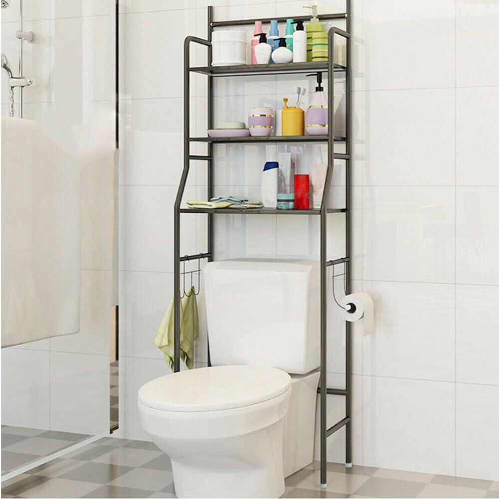 3 Shelf Over The Toilet Bathroom Space Saver Metal Towel Storage Rack Organizer - Etyn Online {{ product_tag }}