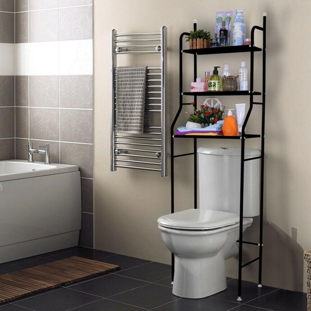 3 Shelf Over The Toilet Bathroom Space Saver Metal Towel Storage Rack Organizer - Etyn Online {{ product_tag }}