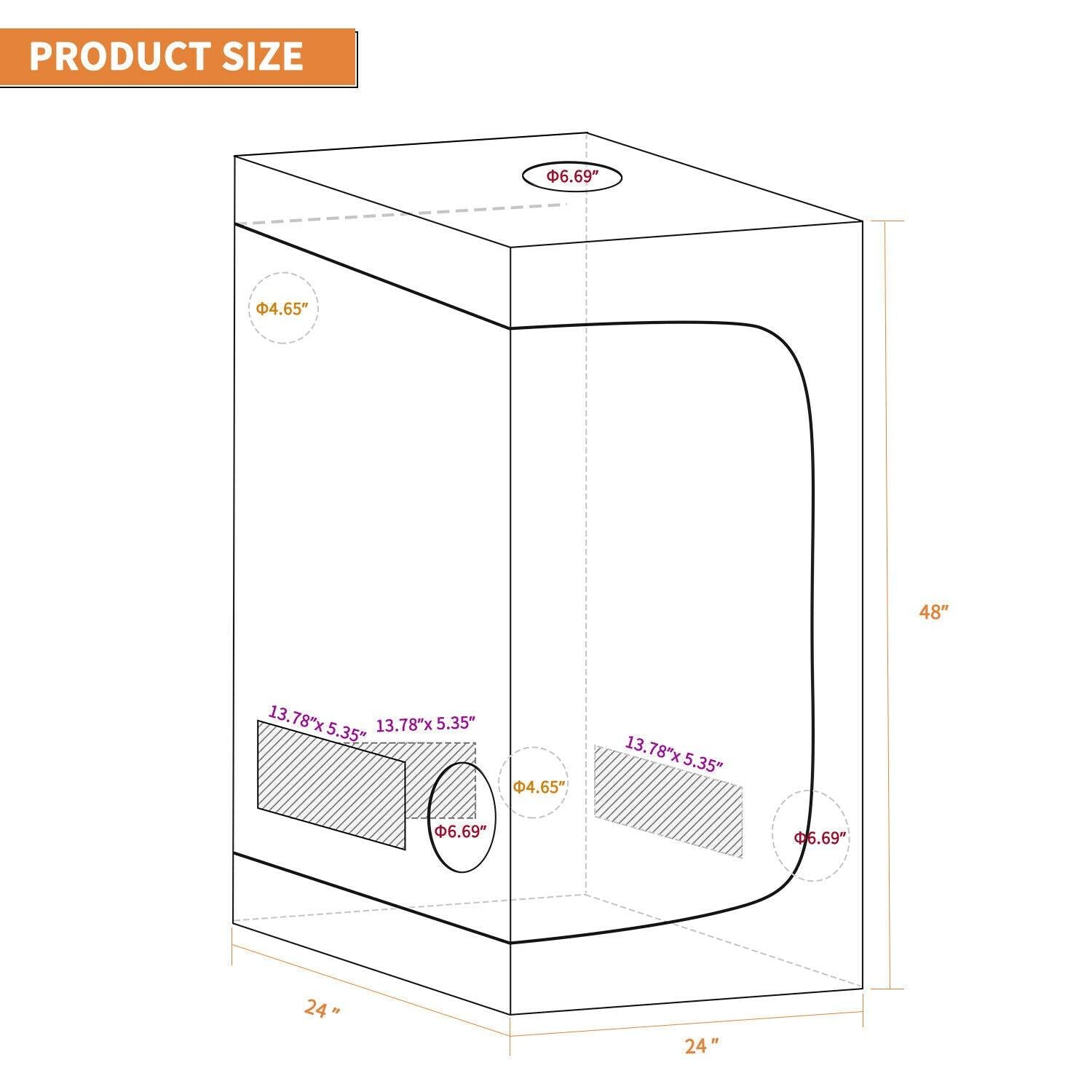 Indoor Grow Tent Room Hydroponics Plants Growing Box - Etyn Online {{ product_tag }}