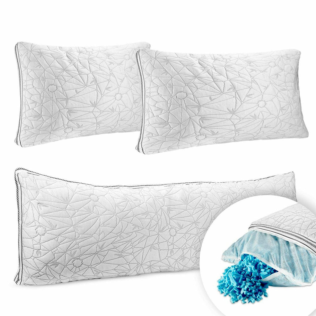 Memory Foam Cool Gel Pillow Ultra Luxurious Pillow or Body Pillow - Etyn Online {{ product_tag Sheets }}